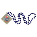 Round Mardi Gras Beads with Custom 3" Polyresin Medallion